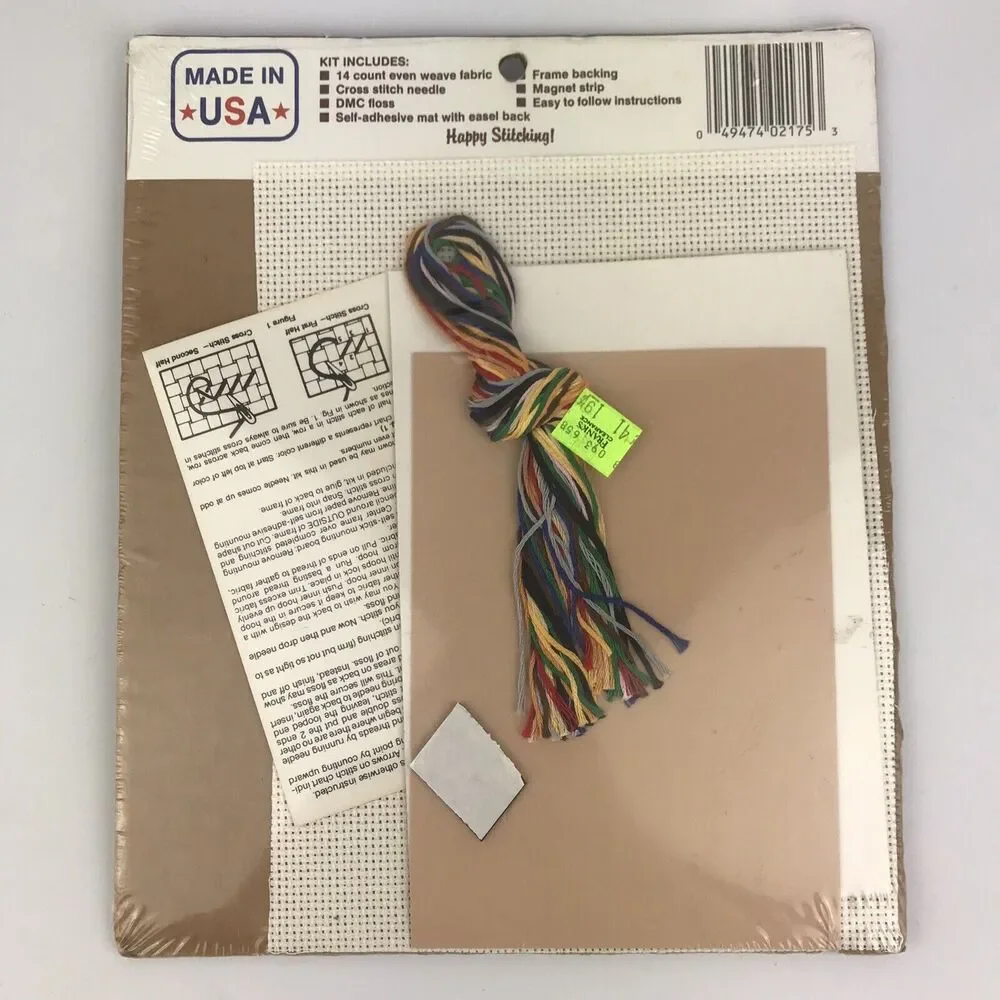 New Berlin Co Cross Stitch Kit Picture That Frame 2175 Who's New Magnetic NOS